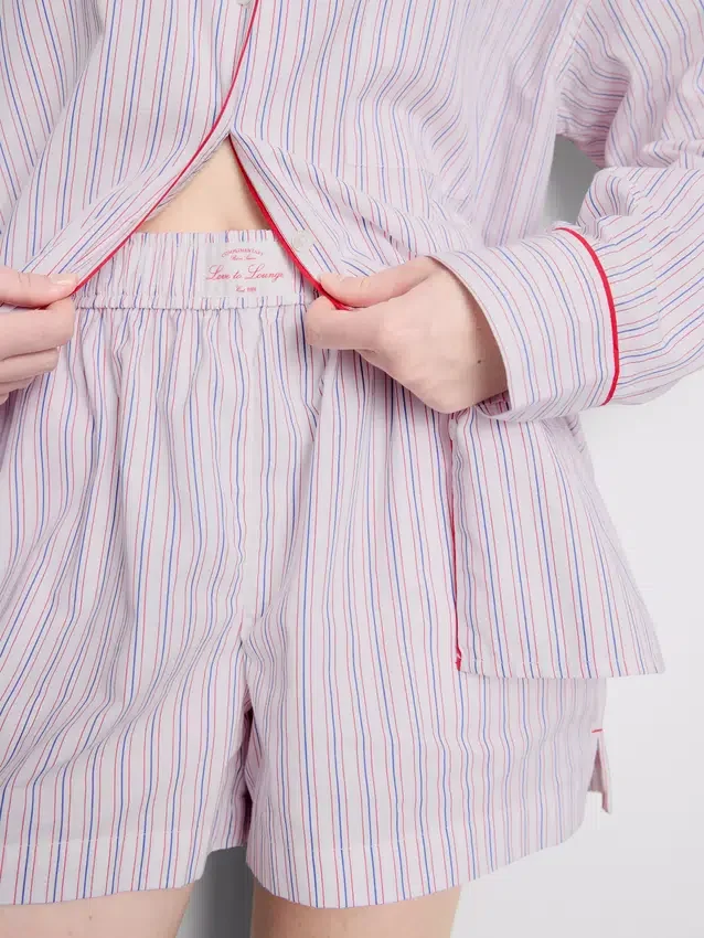 Stribede pyjamasser i bomuld