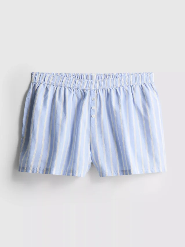 Stribede pyjamasser i bomuld i oxford-stil