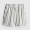 Stribede pyjamasser-shorts