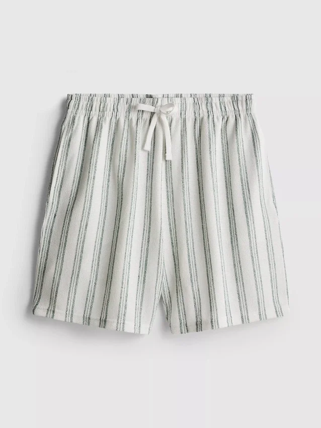 Stribede pyjamasser-shorts