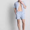 Stribede pyjamasser-shorts