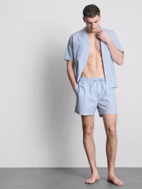 Stribede pyjamasser-shorts