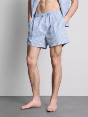 Stribede pyjamasser-shorts