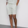 Stribede pyjamasser-shorts
