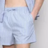 Stribede pyjamasser-shorts