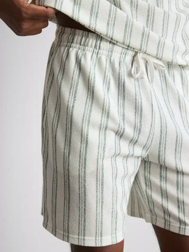 Stribede pyjamasser-shorts