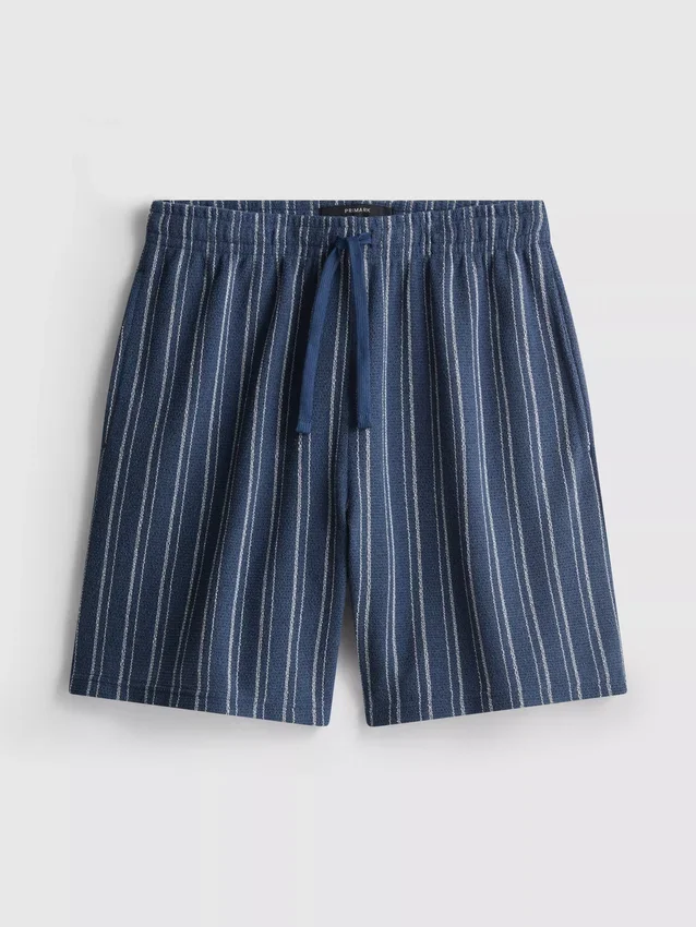 Stribede pyjamasser-shorts