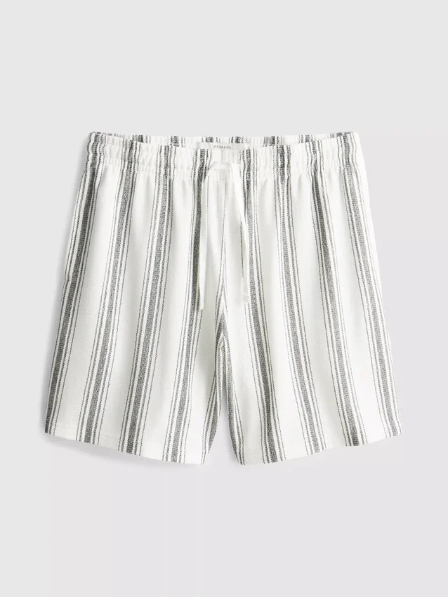 Stribede pyjamasser-shorts