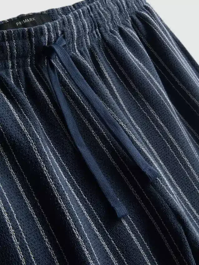 Stribede pyjamasser-shorts