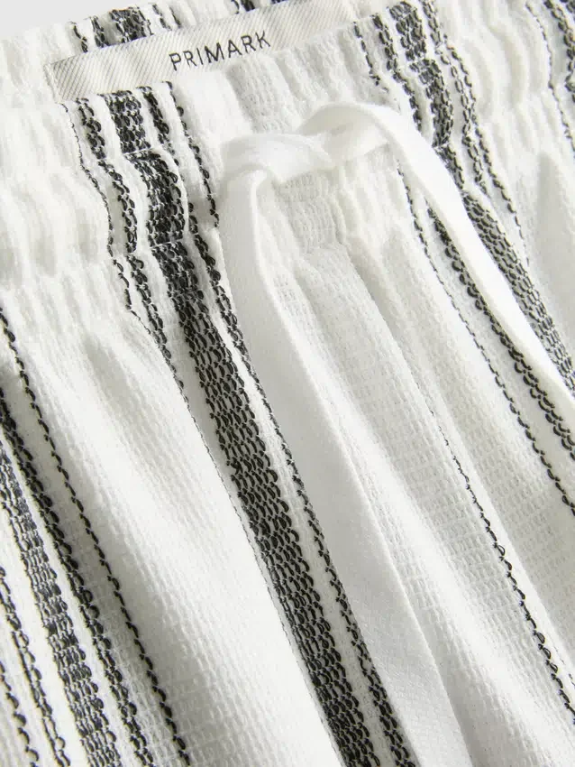 Stribede pyjamasser-shorts
