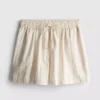 Stribede shorts i bomuldsblanding