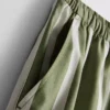 Stribede shorts i bomuldspoplin