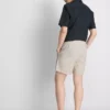 Stribede shorts i linneblanding