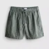 Stribede shorts i linneblanding