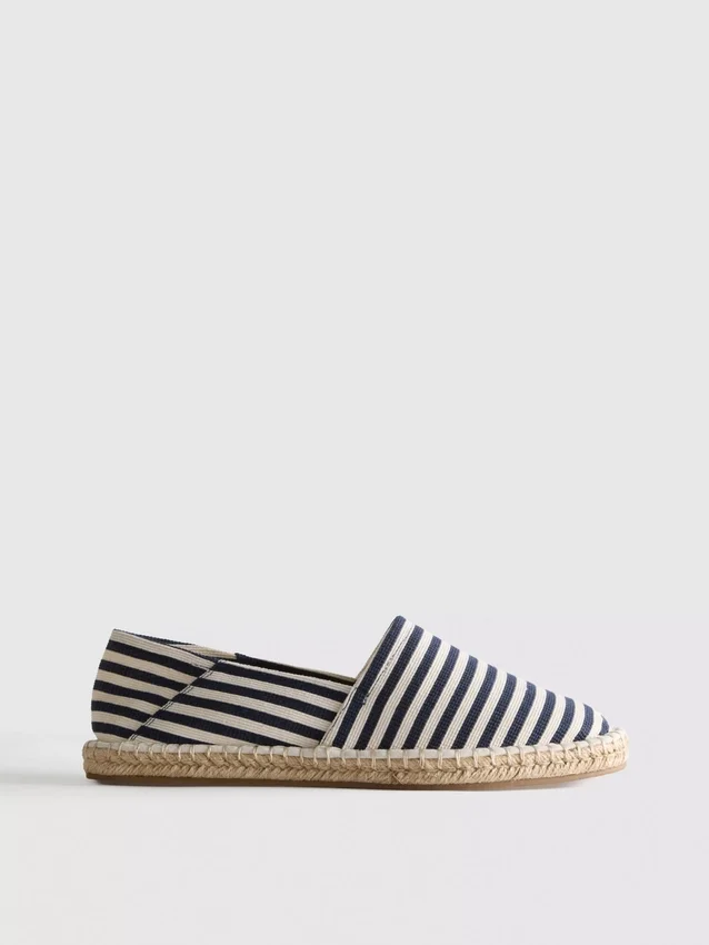 Stribede slip-on-espadriller