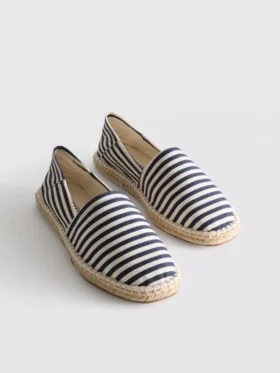 Stribede slip-on-espadriller
