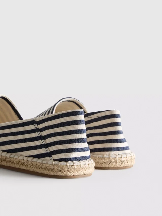 Stribede slip-on-espadriller