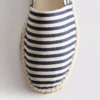 Stribede slip-on-espadriller