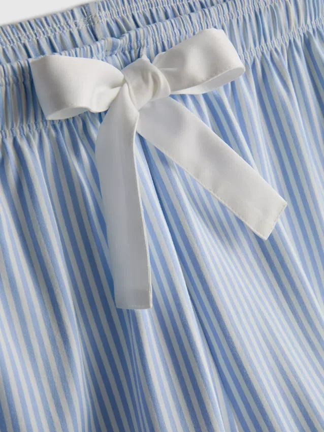 Stribet cami-pyjamasser med korte bukser