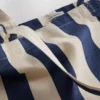 Stribet canvas-tote-taske