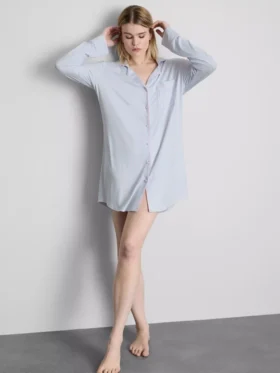 Stribet oversized boyfriend-nattøj