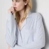 Stribet oversized boyfriend-nattøj