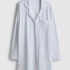 Stribet oversized boyfriend-nattøj
