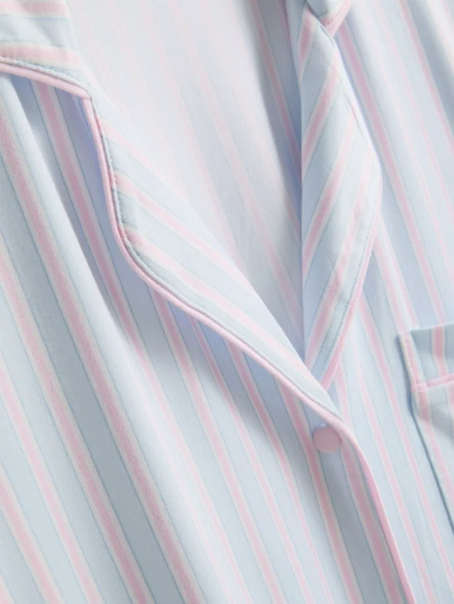 Stribet oversized boyfriend-nattøj