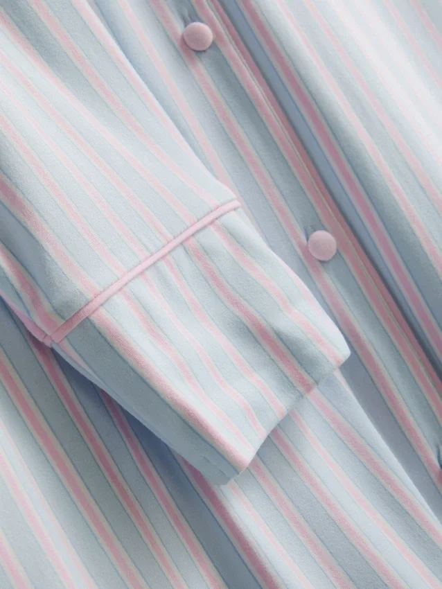 Stribet oversized boyfriend-nattøj