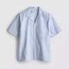 Stribet pyjamaskjorte med knapper