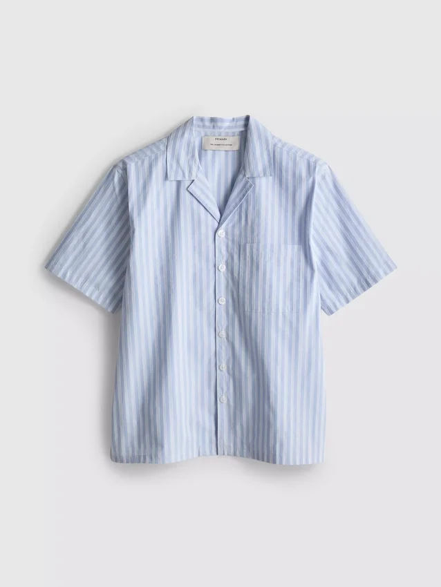 Stribet pyjamaskjorte med knapper