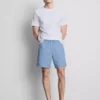 Stribet pyjamassæt med korte Shorts