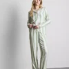 Stribet pyjamasser i bomuld i boyfriend-stil