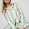 Stribet pyjamasser i bomuld i boyfriend-stil