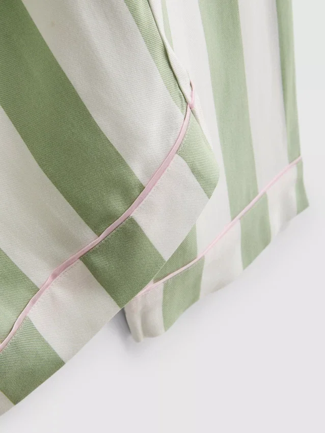 Stribet pyjamasser i bomuld i boyfriend-stil