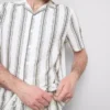 Stribet pyjamasskjorte