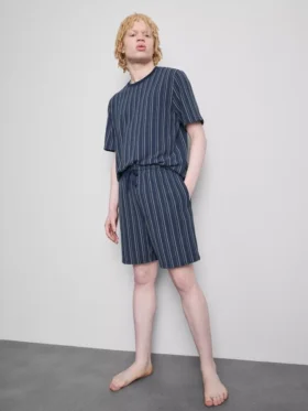 Stribet pyjamastoppe
