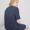 Stribet pyjamastoppe