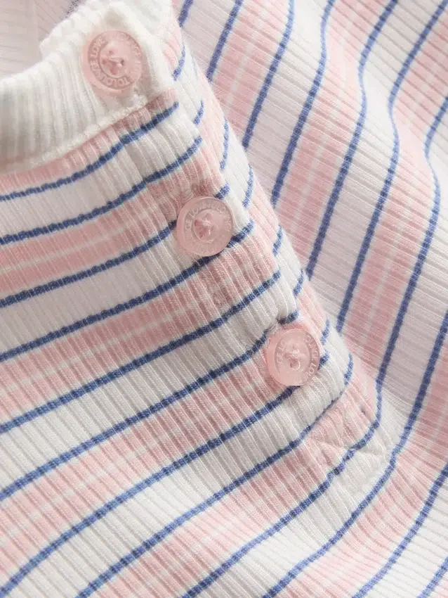 Stribet, ribbet pyjamasser-cami-top