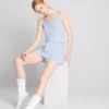 Stribet shorty-pyjamasser