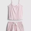 Stribet shorty-pyjamasser