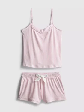 Stribet shorty-pyjamasser