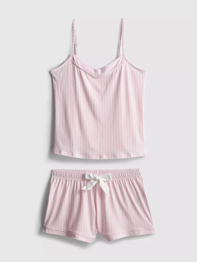 Stribet shorty-pyjamasser
