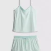 Stribet shorty-pyjamasser