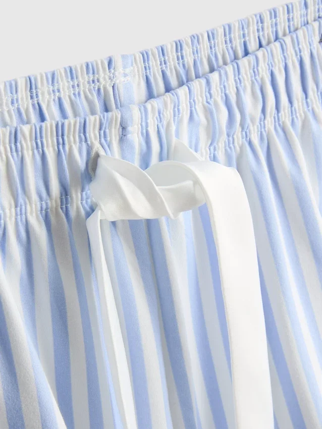 Stribet shorty-pyjamasser