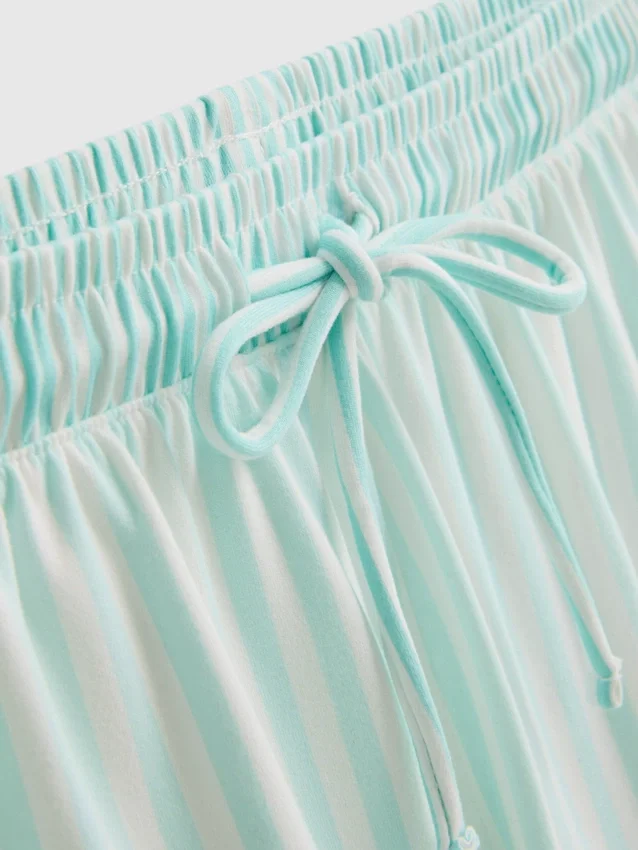 Stribet shorty-pyjamasser