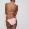 Stribet trekantet bikini-top med søstjernemønster