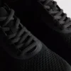 Strikkede sneakers med snørebånd