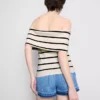 Strikket off-shoulder-sweater