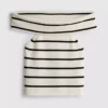 Strikket off-shoulder-sweater
